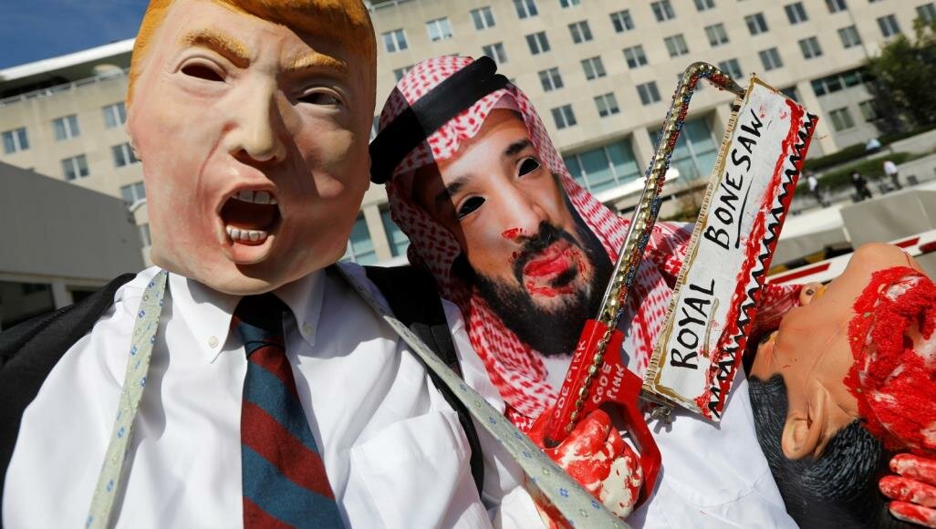 محتجون في واشنطن طالبوا بمحاسبة النظام السعودي واتهموه بالتورط في قتل خاشقجي